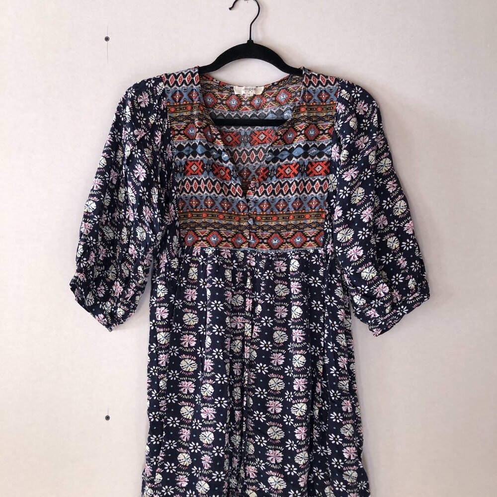 Flowy Patterned Umgee Blouse